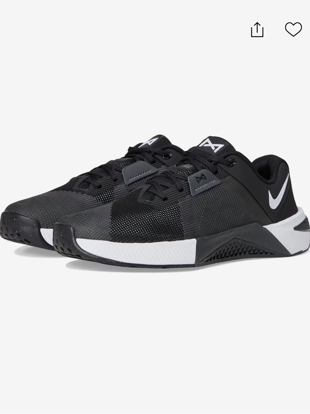 Nike Metcon W10 Black and White Sneakers